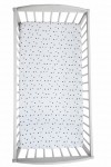Prześcieradło do łóżeczka 140x70 czarne kropki Sleepee