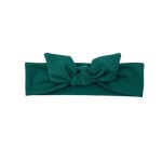 Opaska dziecięca z kokardą Butelkowa zieleń UL&KA
