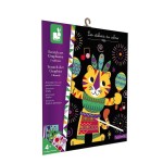 Zestaw kreatywny Zdrapywanka Graficzne zwierzątka 4+ Janod