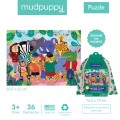 mudpuppy puzzle podróżne w woreczku 3+ dzika ekipa