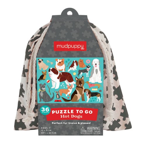 puzzle w woreczku podróżne pieski mudpuppy