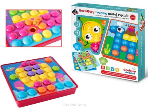 guzikowy trening małej rączki genialny dzieciak 2+ askato