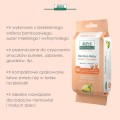 Aleva Naturals bambusowe chusteczki do smoczka , biodegradowalne ,