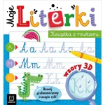 Moje literki.Książka z rowkami.Wzory 3d