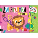 Pierwsze wycinanki z nożyczkami. Zwierzątka w zoo.