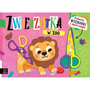 Pierwsze wycinanki z nożyczkami. Zwierzątka w zoo.